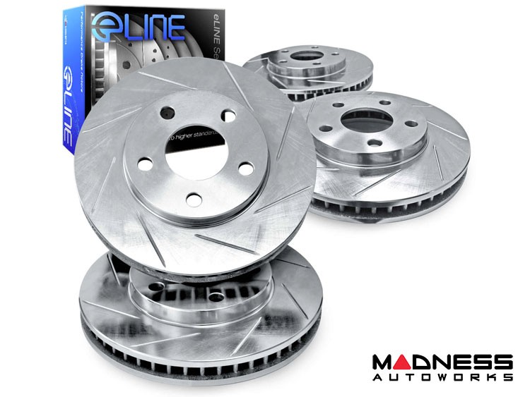 Jaguar XJ Brake Rotors eLINE Slotted Rear 5.0L